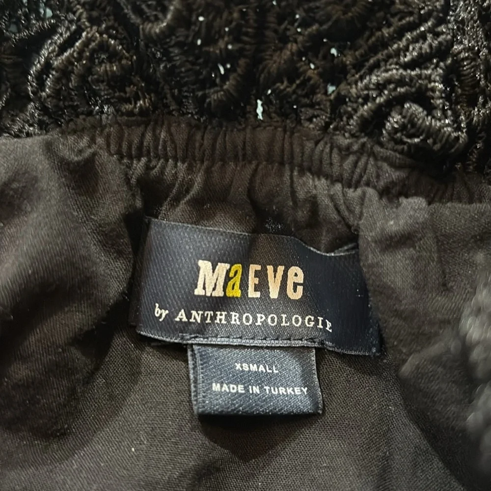 Anthropologie Maeve Off The Shoulder Cutwork Top sz XS